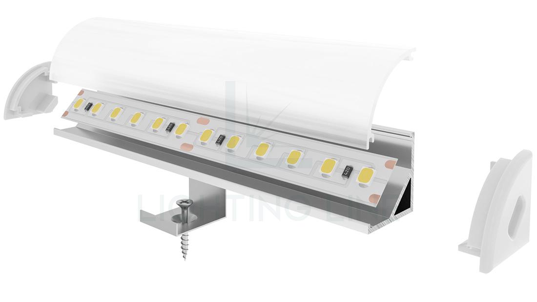 Profilo per strisce led PR-AN02-08 Profilo per strisce led PR-AN02-08