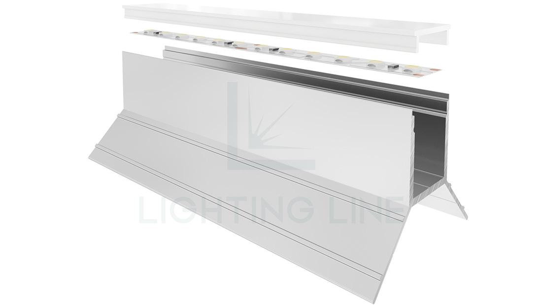 Profilo per strisce led PR-DW03-03-W3