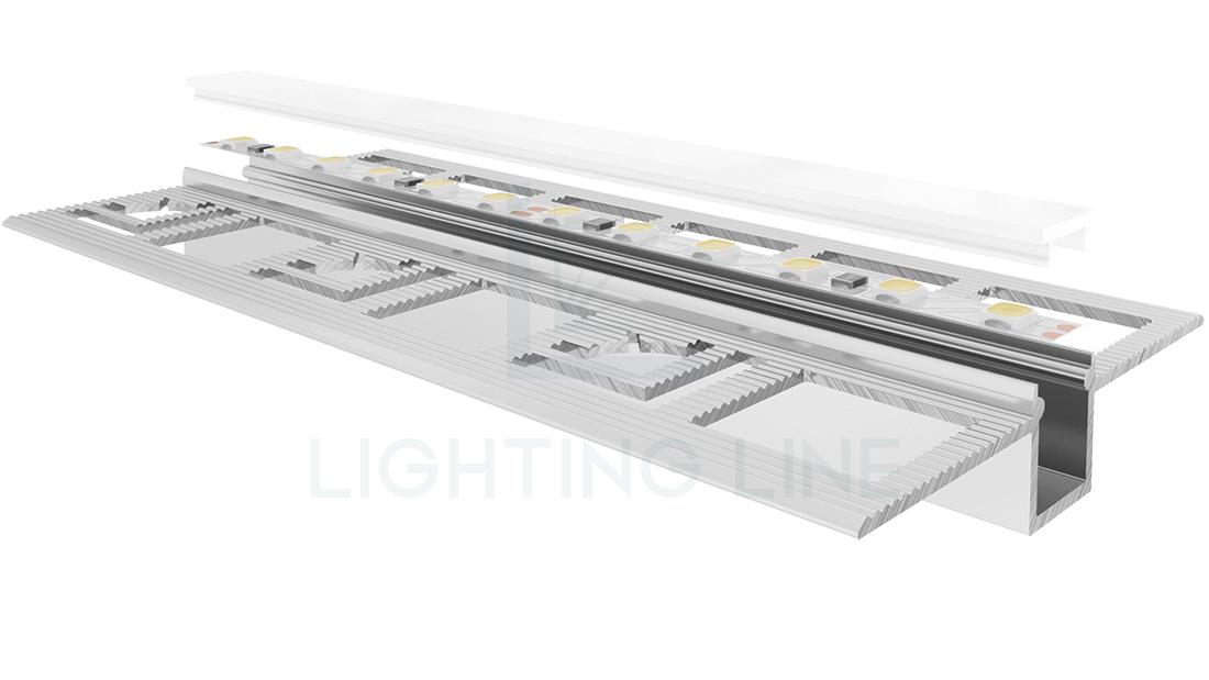 Profilo per strisce led PR-DW06-02-W3 Profilo per strisce led PR-DW06-02-W3