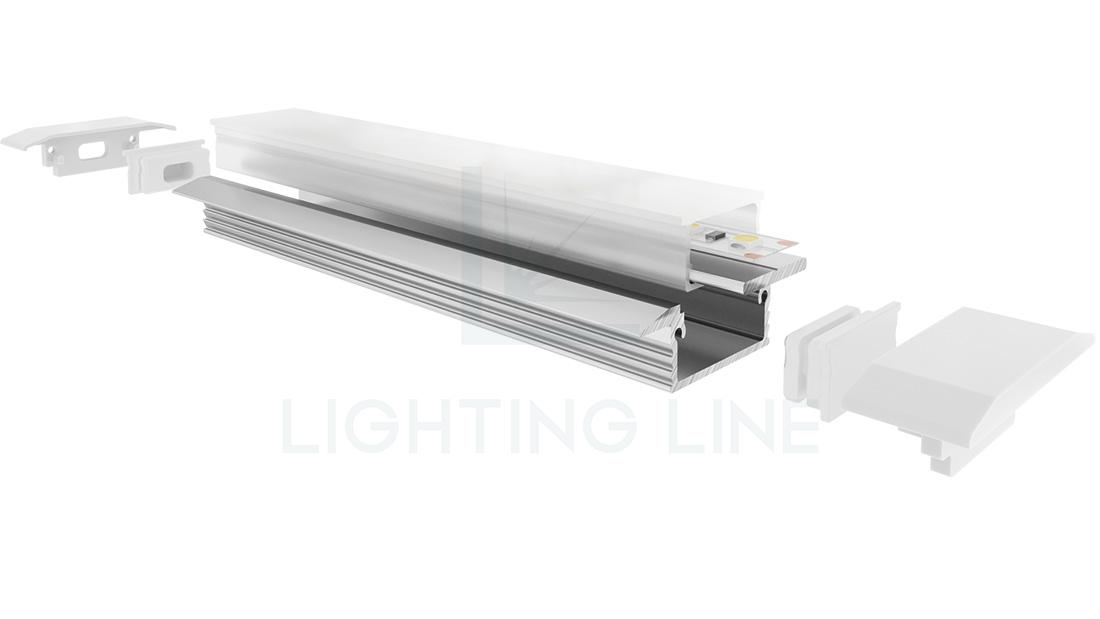 Profilo per strisce led PR-RE07-12-S3 Profilo per strisce led PR-RE07-12-S3