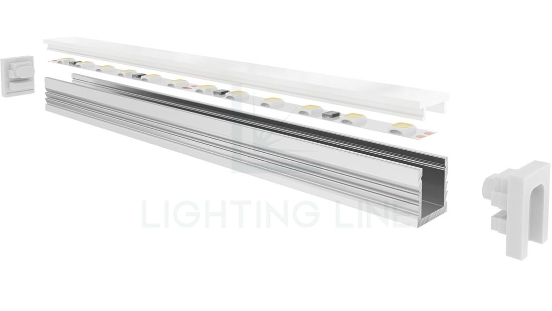 Profilo per strisce led PR-RE09-0222 Profilo per strisce led PR-RE09-0222