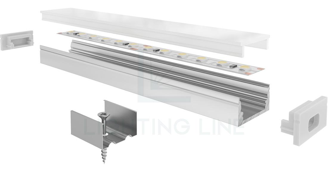 Profilo per strisce led PR-SL08-03