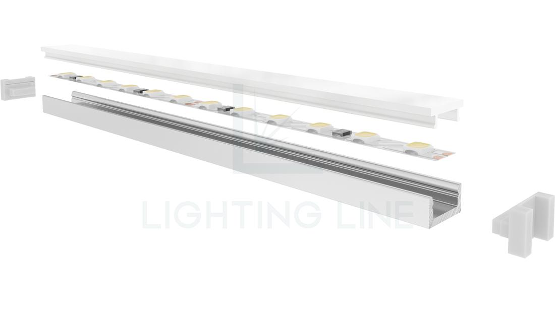 Profilo per strisce led PR-SL13-02