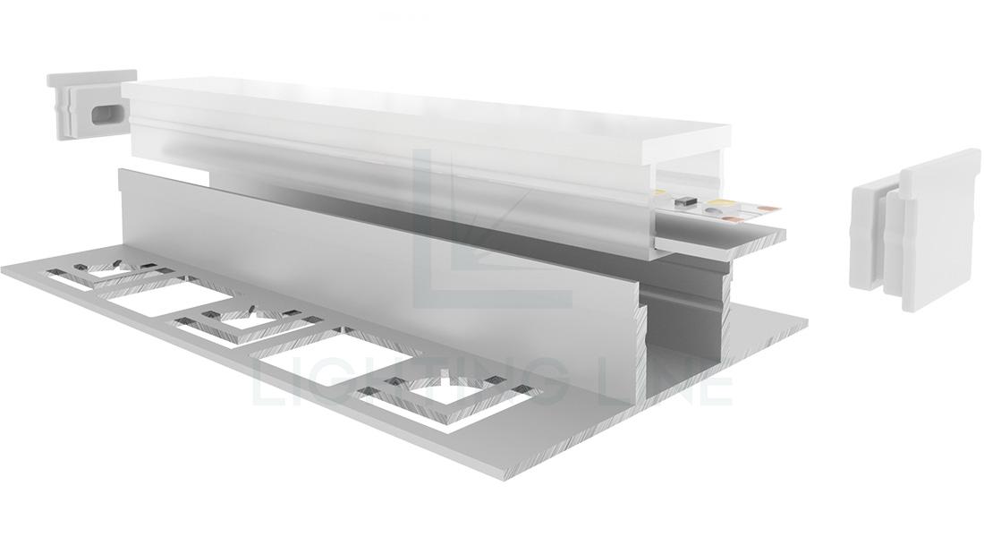 Profilo per strisce led PR-TI01-11-S3 Profilo per strisce led PR-TI01-11-S3