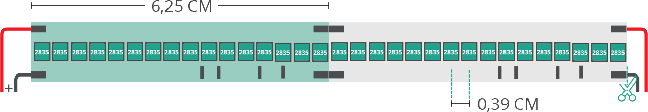 LED-Streifen Plan 2835 48V IP20 3000K 3step 256led/m LED-Streifen Plan 2835 48V IP20 3000K 3step 256led/m