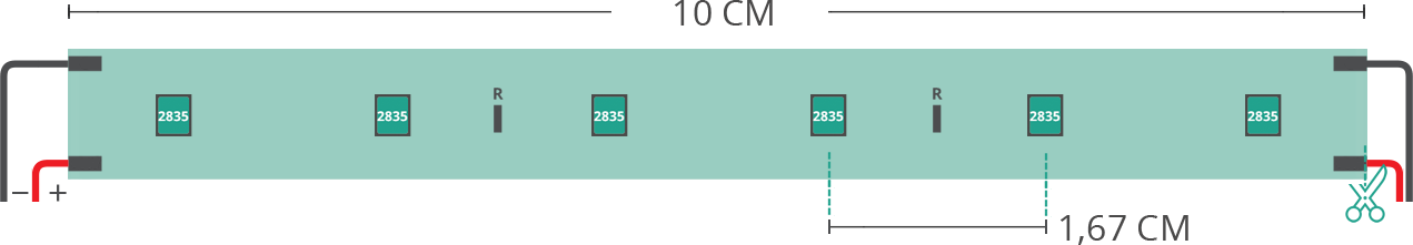 LED-Streifen Plan 2835 24V IP20 4000K 3step 60led/m LED-Streifen Plan 2835 24V IP20 4000K 3step 60led/m