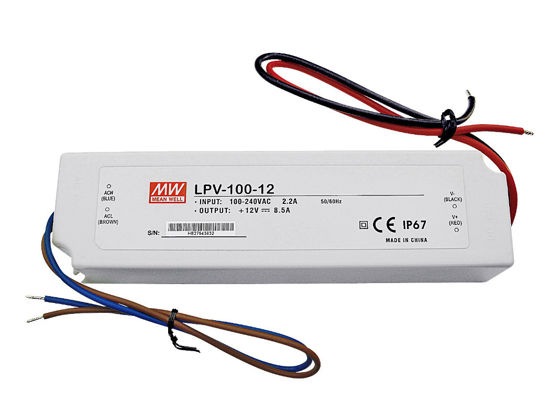 Immagine di Alimentatore 100W 12V IP67 Mean Well
