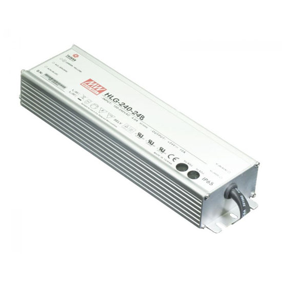 Picture of Mean Well power supply, 24V, 240W, dimming function (1~10Vdc, PWM or resistance), IP67