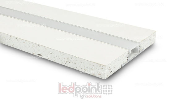 Immagine di Profilo in alluminio con cartongesso 44x12mm, 2 metri