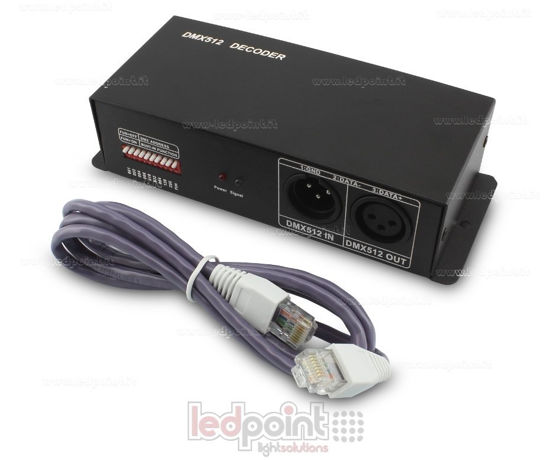 Immagine di DMX 512 decoder, 4 canali da 4A l'uno, tensione 12-24V DC