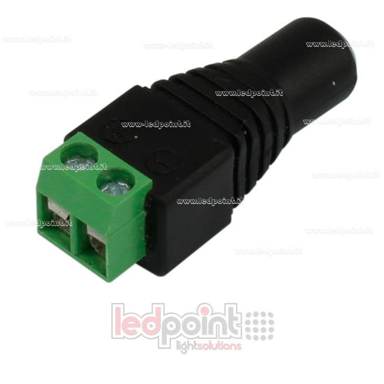 Immagine di Connettore alimentazione da spina 2,5mm a connettore a vite