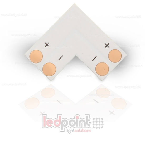 Bild von zu schweißender L-Anschluss für einfarbigen LED-Streifen 2835 und 5050 (PCB 10mm)