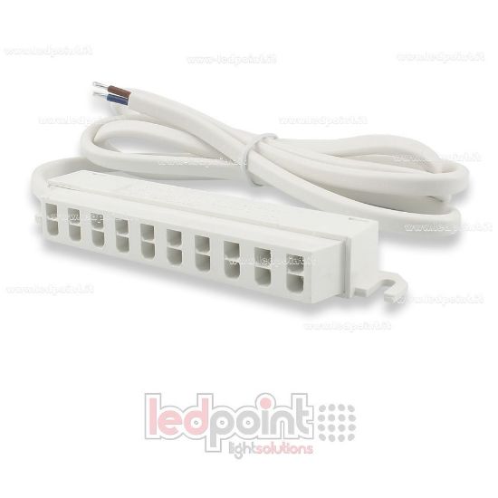 Immagine di Presa rapida multipla a 10 uscite grandi con cavo alimentazione, max 30V/10A (3A per uscita)