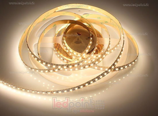 Bild von LED-Streifen 5m warm-weiß 2900-3000K 2835 CRI>90 120LEDs/m Honglitronic 24V 24W/m