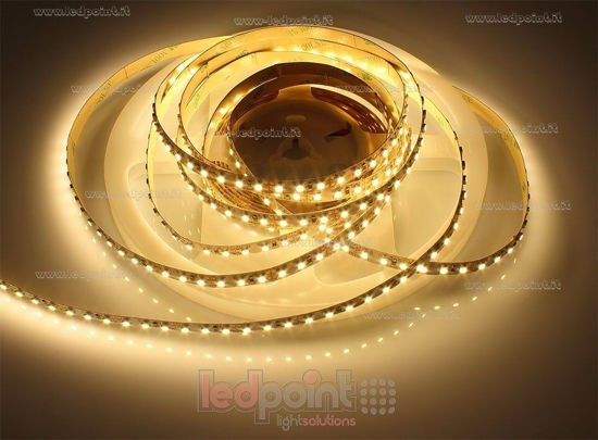 Immagine di Striscia led 5m bianco caldo 2900-3100K 3528 120led/m 12V 9,6W/m
