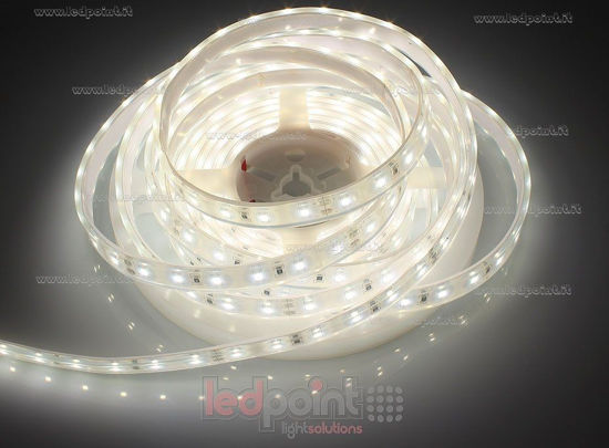 Bild von LED-Streifen 5m neutral-weiß 3800-3900K 2835 60LEDs/m IP67 Silikon Honglitronic 24V