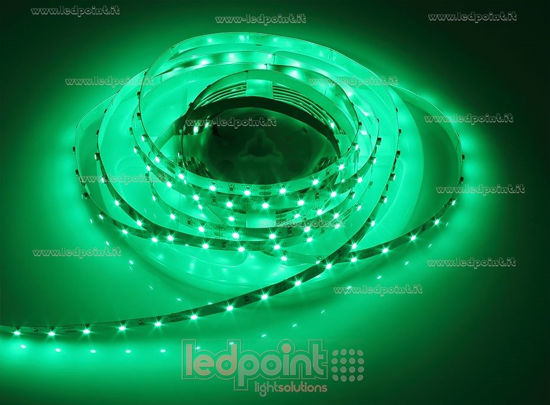 Immagine di Striscia led 5m verde 3528 60led/m 12V 4,8W/m