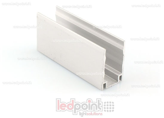 Immagine di Clip in alluminio per fissaggio, 5cm, per Led Neon Flex 11mm