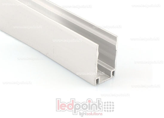 Immagine di Barra di alluminio per fissaggio, 1m, per Led Neon Flex 11mm