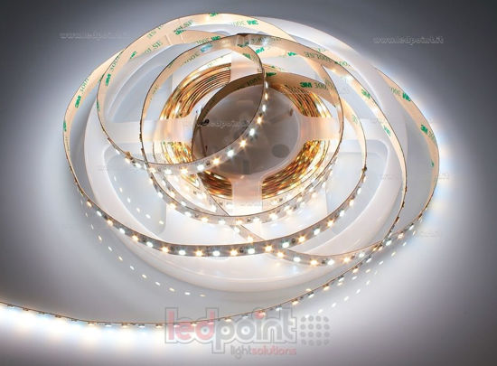 Immagine di Striscia led 5m CCT 3 fili 2600-6500K 2835 120led/m Honglitronic 24V 14,4W/m