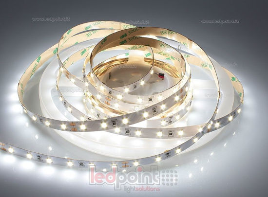 Picture of LED strip 5m white 4000-4250K 60leds/m Honglitronic 2835 24V 14,4W/m