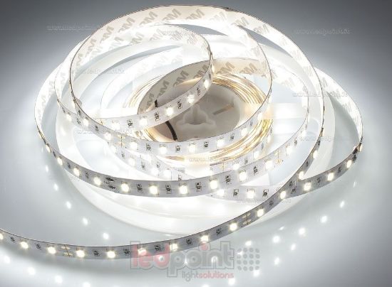 Immagine di Striscia led 4,6m bianco 4000-4250K 5630 60led/m Honglitronic 24V 18W/m