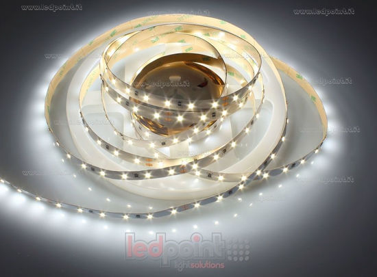 Immagine di Striscia led 5m bianco 3800-4000K 2835 60led/m Honglitronic 24V 14,4W/m