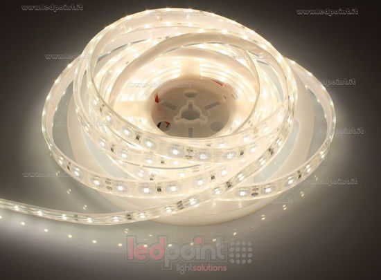 Bild von LED-Streifen 5m warm-weiß 3300-3500K 2835 60LEDs/m 24V 14,4W/m, IP67 Silikon Honglitronic