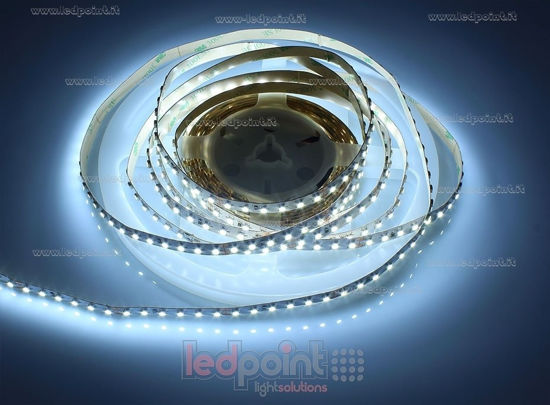 Bild von LED-Streife 0,85m Kalt-weiß 6000-6500K 3528 120led/m 24V 9,6W/m,  15cm Versorgungskabel auf einer Seite
