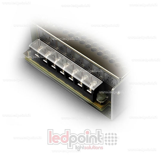 Picture of Terminal cover for Mean Well's power supplies with 7 poles; LRS-100, LRS-150