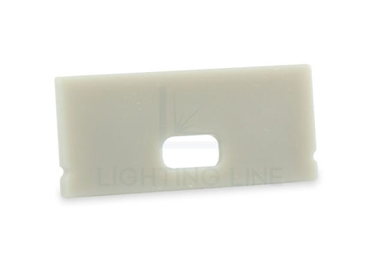 Bild von Graue Endkappe mit Loch für Versorgungskabel für Aluminiumprofil SL06-05