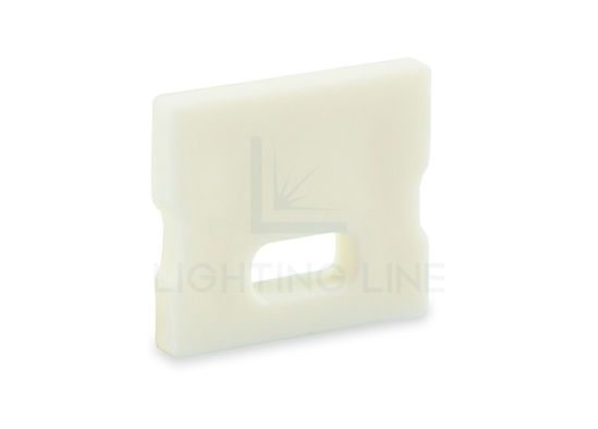 Bild von Weiß Endkappe mit Loch für Versorgungskabel für SL05-03 Aluminiumprofil