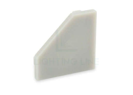 Bild von Graue Endkappe für leeres Aluminiumwinkelprofil AN01-03