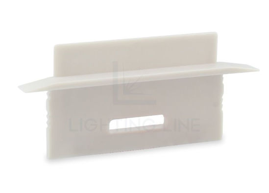 Bild von Graue Endkäppchen Groß für Aluminiumeinbauprofil RE04-07