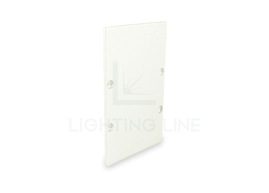 Immagine di Tappino in alluminio bianco per profilo in alluminio CL02-07