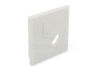 Picture of L shape grey end cap with hole for AN04-09 and AN05-09 corner profile