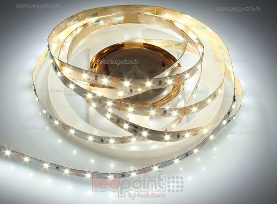 Immagine di Striscia led 5m bianco 4000K 3 step 2835 60led/m 12V 14,4W/m
