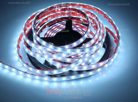 Bild von LED-Streifen 5m kalt-weiß 6500K 3step 2835 60LEDs/m 24V 4,8W/m, IP65 dicker Syliconrohr