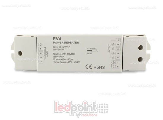 Bild von RGB Verstärker 20A (4 Kanäle 6A jeder) 12-36V