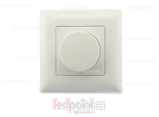 Immagine di Dimmer da parete a rotella 0-10v e telecomando RF, 86*86mm