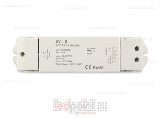 Picture of Monochromatic signal amplifier 12-24V 15A 1 channel