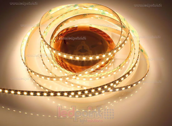 Immagine di Striscia led 5m bianco caldo 3000K 3step 2835 128led/m 24V 11W/m