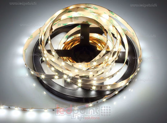 Immagine di Striscia led 5m bianco 4000K 3step 2835 60led/m 24V 4,8W/m