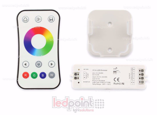 Picture of Kit remote + RGB controller 12/24V, 3ch*4A, RF 2.4G