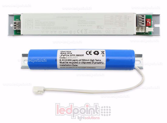 Picture of Emergency kit 3h working time battery 3A LiFePO4, 5W 300mA 10-60V 230V