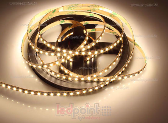Immagine di Striscia led 2,5m bianco caldo 3000K 3step 2835 140led/m 24V 11W/m