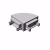 Bild von 3D Modell zum herunterladen mit auseren Käppchen für SL08-03 Aluminiumprofil