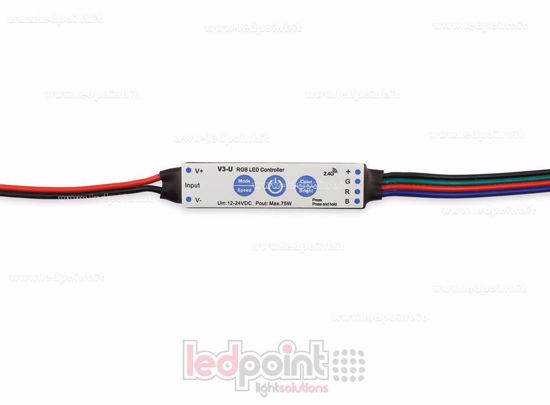 Immagine di Ricevitore controller mini RGB 12/24V, 3ch 1A/CH