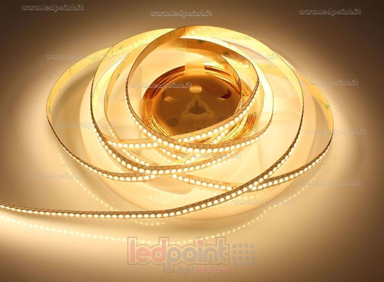 Immagine di Striscia led 0,775m bianco caldo 2800-3000K 2835 (PCB 3528) 240led/m Honglitronic 24V 19,2W/m