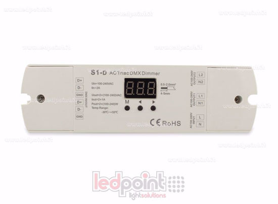 Picture of AC Triac DMX512 dimmer, 2-channels 1A each
